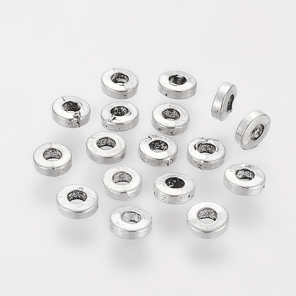 PandaHall Tibetan Style Alloy Beads, Cadmium Free & Nickel Free & Lead Free, Donut, Antique Silver, 6x2mm, Hole: 2.5mm Alloy Donut
PandaHall Tibetan Style Alloy Beads, Cadmium Free & Nickel Free & Lead Free, Donut, Antique Silver, 6x2mm, Hole: 2.5mm Alloy Donut