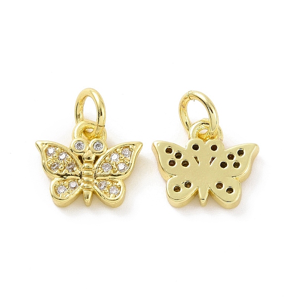 PandaHall Brass Micro Pave Clear Cubic Zirconia Charms, with Jump Ring, Butterfly Charm, Real 18K Gold Plated, 8.5x10x2mm, Hole: 3.2mm...
PandaHall Brass Micro Pave Clear Cubic Zirconia Charms, with Jump Ring, Butterfly Charm, Real 18K Gold Plated, 8.5x10x2mm, Hole: 3.2mm...