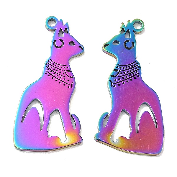 PandaHall Ion Plating(IP) 304 Stainless Steel Pendants, Cat Charm, Rainbow Color, 30x15x1.5mm, Hole: 1.8mm 304 Stainless Steel Cat Shape
PandaHall Ion Plating(IP) 304 Stainless Steel Pendants, Cat Charm, Rainbow Color, 30x15x1.5mm, Hole: 1.8mm 304 Stainless Steel Cat Shape