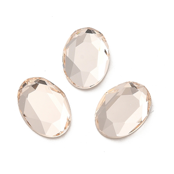 PandaHall Glass Rhinestone Cabochons, Flat Back & Back Plated, Faceted, Oval, Light Peach, 14x10x3.5mm Glass Rhinestone Oval Pink
PandaHall Glass Rhinestone Cabochons, Flat Back & Back Plated, Faceted, Oval, Light Peach, 14x10x3.5mm Glass Rhinestone Oval Pink