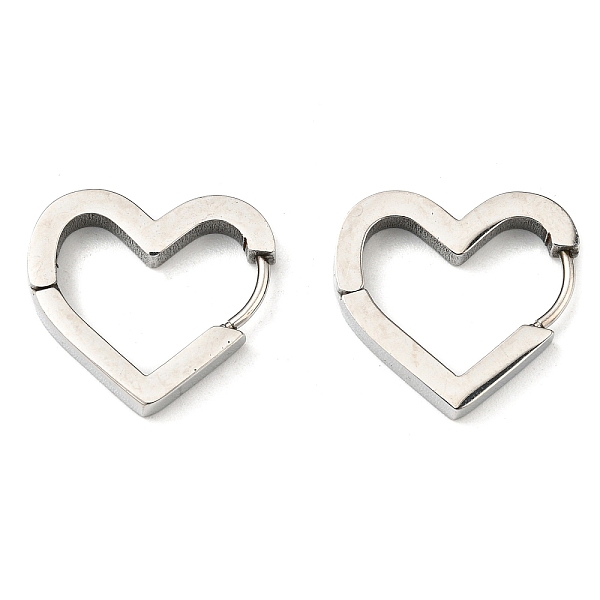 PandaHall 201 Stainless Steel Huggie Hoop Earrings, with 304 Stainless Steel Pin, Heart Earring for Women, Stainless Steel Color...
PandaHall 201 Stainless Steel Huggie Hoop Earrings, with 304 Stainless Steel Pin, Heart Earring for Women, Stainless Steel Color...