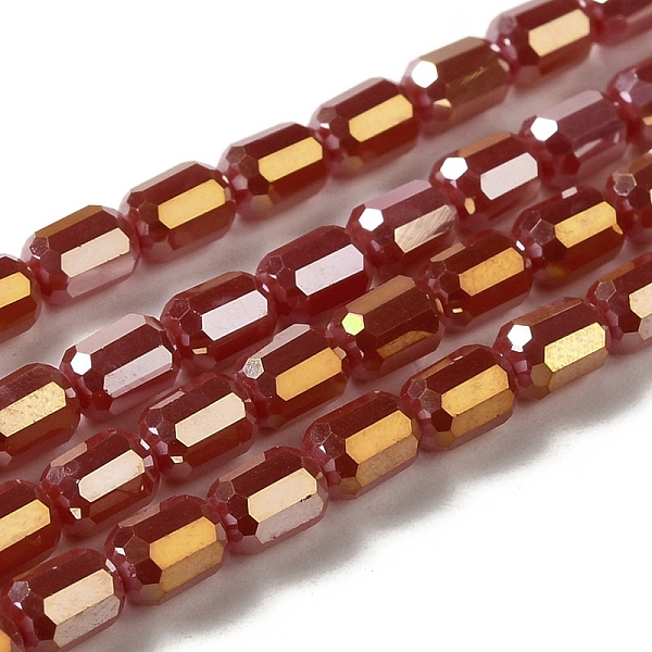 PandaHall Electroplate Glass Beads Strands, Faceted, AB Color, Column, Brown, 4x5~6mm, Hole: 1mm, about 80pcs/strand, 18.11''(46cm) Glass...
PandaHall Electroplate Glass Beads Strands, Faceted, AB Color, Column, Brown, 4x5~6mm, Hole: 1mm, about 80pcs/strand, 18.11''(46cm) Glass...