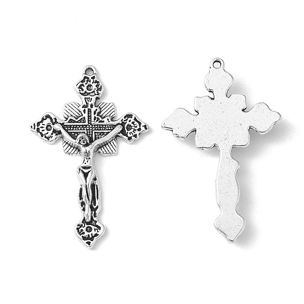PandaHall Tibetan Style Alloy Pendants, For Easter, Lead Free & Cadmium Free, Crucifix Cross, Antique Silver, 48x31x5mm, Hole: 2mm Alloy...
PandaHall Tibetan Style Alloy Pendants, For Easter, Lead Free & Cadmium Free, Crucifix Cross, Antique Silver, 48x31x5mm, Hole: 2mm Alloy...