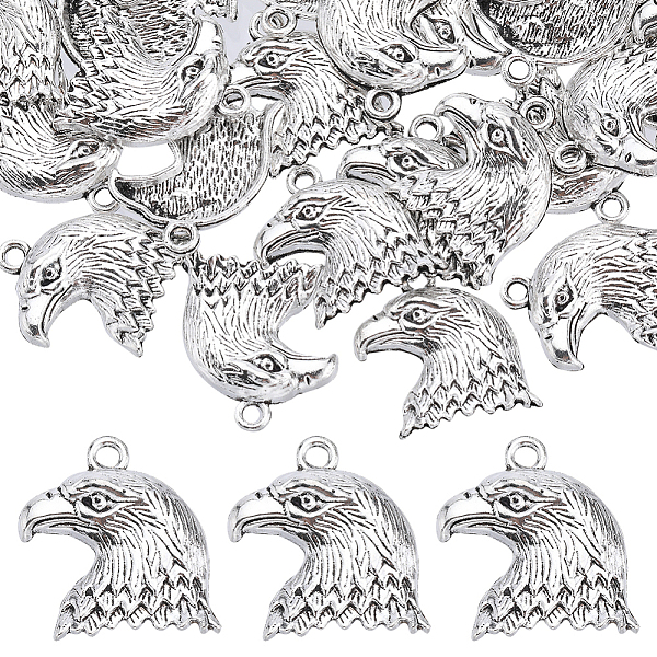 PandaHall SUNNYCLUE 50Pcs Tibetan Style Zinc Alloy Pendants, Eagle, Antique Silver, 21.8x18.7x4mm, Hole: 2mm Alloy Eagle
PandaHall SUNNYCLUE 50Pcs Tibetan Style Zinc Alloy Pendants, Eagle, Antique Silver, 21.8x18.7x4mm, Hole: 2mm Alloy Eagle