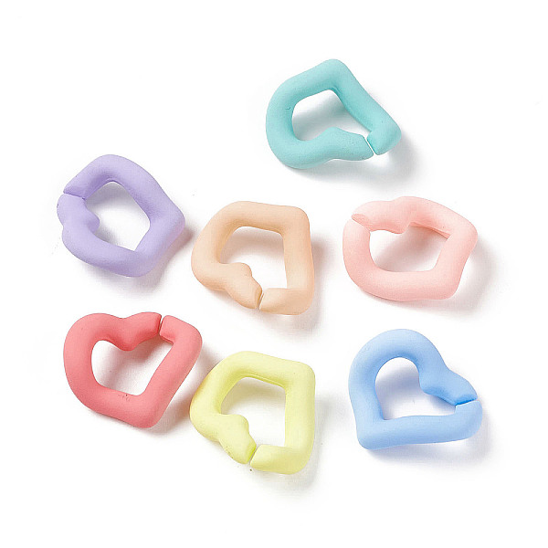 PandaHall Opaque Acrylic Linking Rings, Quick Link Connectors, Macaron Color, Twisted Heart, for Curb Chain Making, Mixed Color, 18x20.5x8mm..., Multicolor
PandaHall Opaque Acrylic Linking Rings, Quick Link Connectors, Macaron Color, Twisted Heart, for Curb Chain Making, Mixed Color, 18x20.5x8mm..., Multicolor