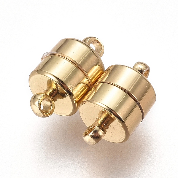 PandaHall Brass Magnetic Clasps, Long-Lasting Plated, Column, Golden, 11x6.5mm, Hole: 1.2mm Brass Column
PandaHall Brass Magnetic Clasps, Long-Lasting Plated, Column, Golden, 11x6.5mm, Hole: 1.2mm Brass Column