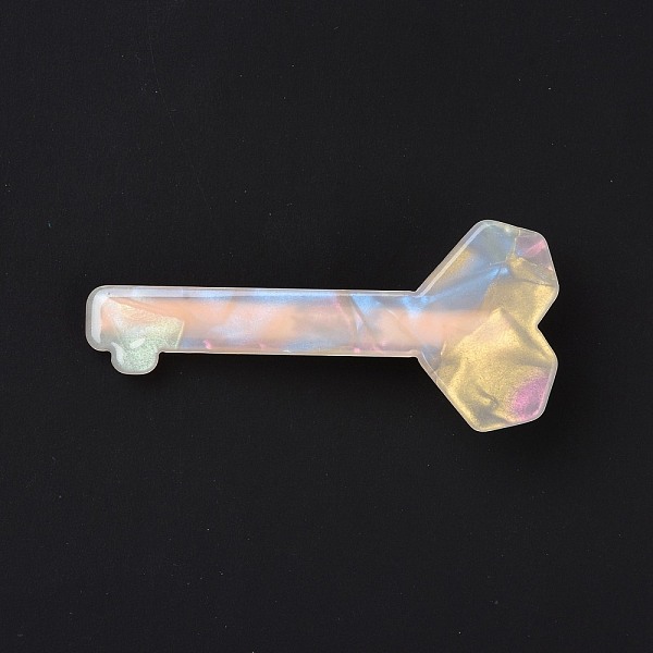 PandaHall Acrylic Alligator Hair Clips, with Iron Findings, Hair Accessories for Girls, Key, Golden, 68x30x14mm Acrylic
PandaHall Acrylic Alligator Hair Clips, with Iron Findings, Hair Accessories for Girls, Key, Golden, 68x30x14mm Acrylic