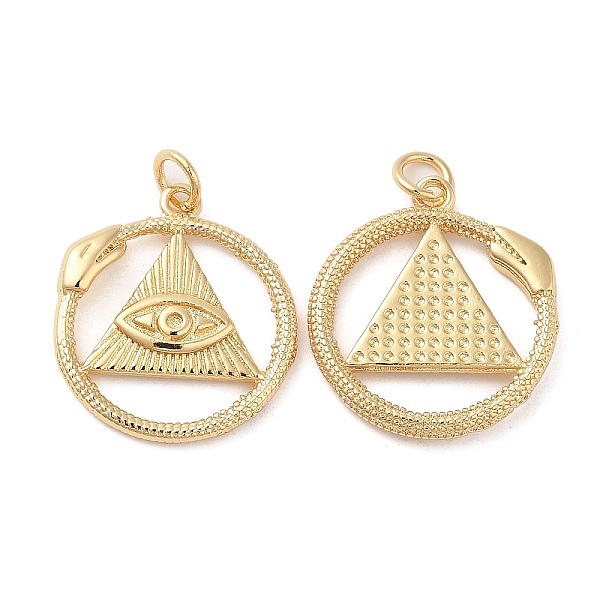 PandaHall Rack Plating Brass Pendants, with Jump Ring, Long-Lasting Plated, Cadmium Free & Lead Free, Ouroboros Snake with Eye of...
PandaHall Rack Plating Brass Pendants, with Jump Ring, Long-Lasting Plated, Cadmium Free & Lead Free, Ouroboros Snake with Eye of...