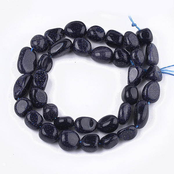PandaHall Synthetic Blue Goldstone Beads Strands, Tumbled Stone, Nuggets, 8~19x8~12x4~8mm, Hole: 0.8mm, about 37pcs/strand, 15.9 inch Blue...
PandaHall Synthetic Blue Goldstone Beads Strands, Tumbled Stone, Nuggets, 8~19x8~12x4~8mm, Hole: 0.8mm, about 37pcs/strand, 15.9 inch Blue...