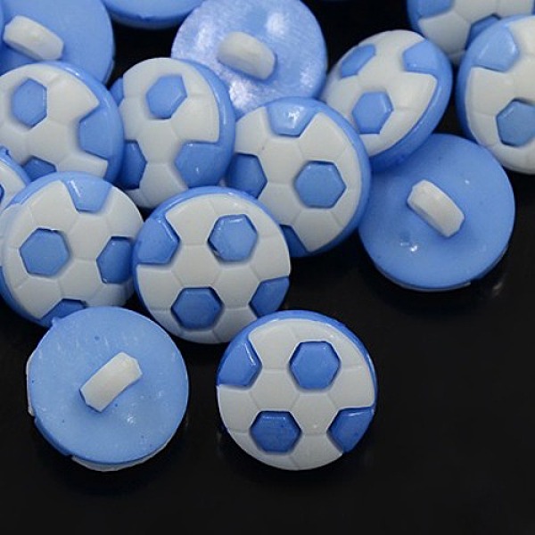PandaHall Acrylic Shank Buttons, 1-Hole, Dyed, Football/Soccer, Cornflower Blue, 13x4mm, Hole: 3x2mm Acrylic Half Round Blue
PandaHall Acrylic Shank Buttons, 1-Hole, Dyed, Football/Soccer, Cornflower Blue, 13x4mm, Hole: 3x2mm Acrylic Half Round Blue