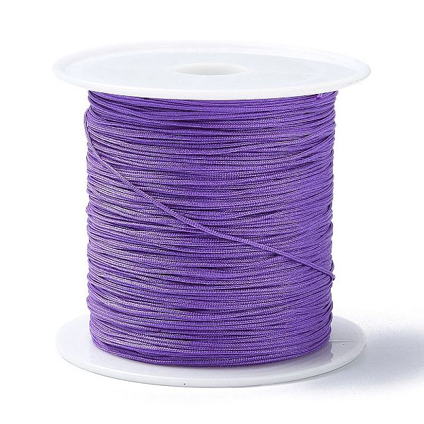 PandaHall Nylon Chinese Knot Cord, Nylon Jewelry Cord for Jewelry Making, Medium Purple, 0.4mm, about 28~30m/roll Nylon
PandaHall Nylon Chinese Knot Cord, Nylon Jewelry Cord for Jewelry Making, Medium Purple, 0.4mm, about 28~30m/roll Nylon