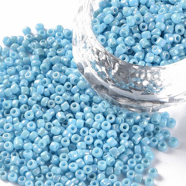PandaHall Opaque Glass Seed Beads, Rainbow Plated, Round, Cornflower Blue, 2mm, Hole: 1mm, about 30000pcs/bag Glass Blue
PandaHall Opaque Glass Seed Beads, Rainbow Plated, Round, Cornflower Blue, 2mm, Hole: 1mm, about 30000pcs/bag Glass Blue