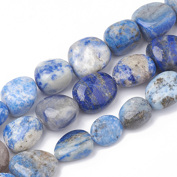 PandaHall Natural Lapis Lazuli Beads Strands, Tumbled Stone, Nuggets, 10~25x11~18x4~14mm, Hole: 1mm, about 22~24pcs/strand, 16.5 inch Lapis...
PandaHall Natural Lapis Lazuli Beads Strands, Tumbled Stone, Nuggets, 10~25x11~18x4~14mm, Hole: 1mm, about 22~24pcs/strand, 16.5 inch Lapis...