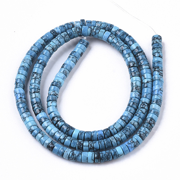 PandaHall Synthetic Turquoise Beads Strands, Dyed, Heishi Beads, Disc, Steel Blue, 4x1~2mm, Hole: 0.7mm, about 195~213pcs/strand, 14.96...
PandaHall Synthetic Turquoise Beads Strands, Dyed, Heishi Beads, Disc, Steel Blue, 4x1~2mm, Hole: 0.7mm, about 195~213pcs/strand, 14.96...