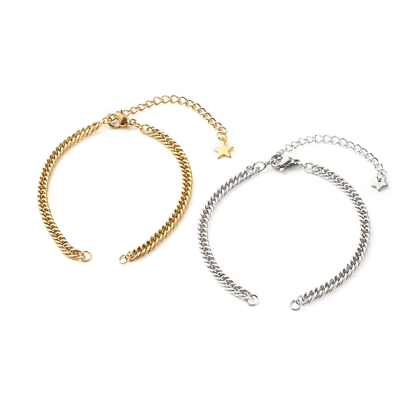 PandaHall Bracelet Makings, with 304 Stainless Steel Diamond Cut Curb Chains, Cuban Link Chains, Lobster Claw Clasps & Curb Chain Extender &...
PandaHall Bracelet Makings, with 304 Stainless Steel Diamond Cut Curb Chains, Cuban Link Chains, Lobster Claw Clasps & Curb Chain Extender &...