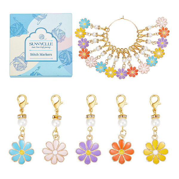 PandaHall SUNNYCLUE 1 Box 30Pcs Stitch Markers Crochet Stitch Marker Daisy Flower Charms Pearl Beads Zipper Pull Clip On Removable Lobster..., Multicolor
PandaHall SUNNYCLUE 1 Box 30Pcs Stitch Markers Crochet Stitch Marker Daisy Flower Charms Pearl Beads Zipper Pull Clip On Removable Lobster..., Multicolor