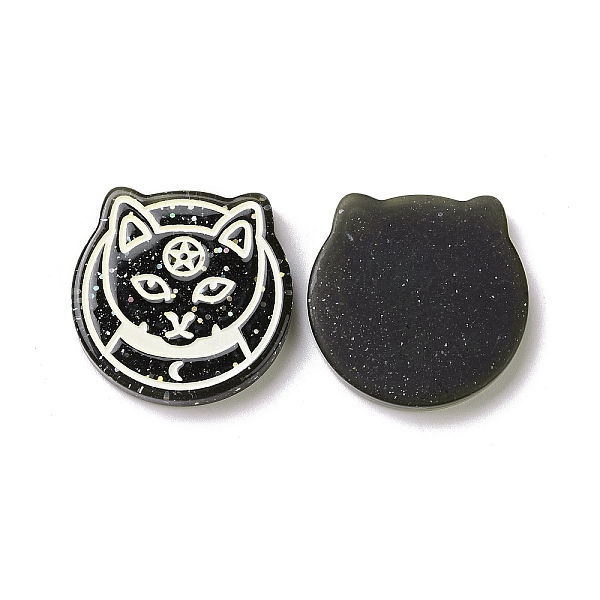 PandaHall Halloween Resin Cabochons, with Glitter Powder, Cat, Black, 28.5x28.5x4.8mm Resin Cat Shape Black
PandaHall Halloween Resin Cabochons, with Glitter Powder, Cat, Black, 28.5x28.5x4.8mm Resin Cat Shape Black