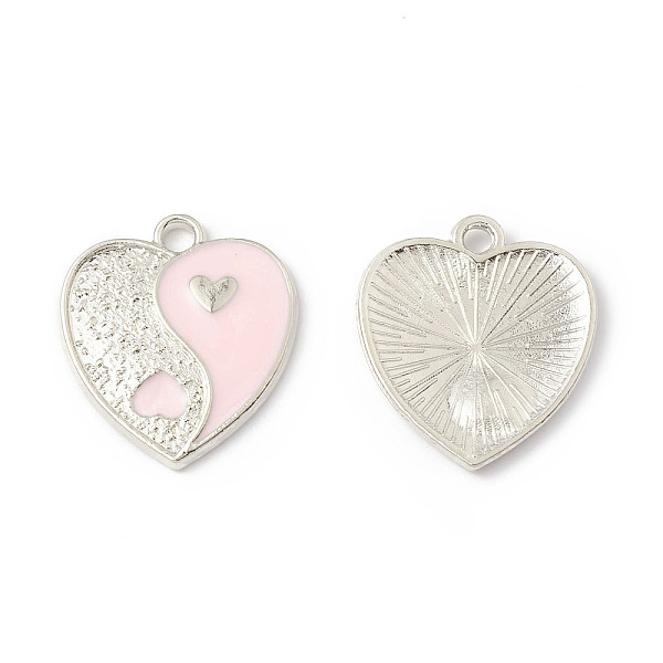 PandaHall Alloy Enamel Pendants, Heart with Yin Yang Charm, Platinum, Mixed Color, 17x15x1.6mm, Hole: 1.8mm Alloy+Enamel Heart Multicolor
PandaHall Alloy Enamel Pendants, Heart with Yin Yang Charm, Platinum, Mixed Color, 17x15x1.6mm, Hole: 1.8mm Alloy+Enamel Heart Multicolor