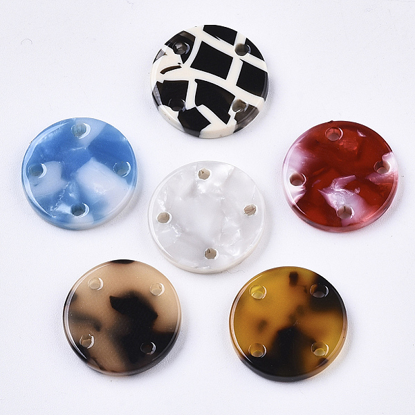 PandaHall Cellulose Acetate(Resin) Chandelier Component Links, Flat Round, Mixed Color, 15.5x2.5mm, Hole: 1.5mm Cellulose Acetate Flat Round..., Multicolor
PandaHall Cellulose Acetate(Resin) Chandelier Component Links, Flat Round, Mixed Color, 15.5x2.5mm, Hole: 1.5mm Cellulose Acetate Flat Round..., Multicolor