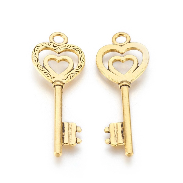 PandaHall Alloy Pendants, Cadmium Free & Nickel Free & Lead Free, Skeleton Key Pendants, Antique Golden, 50x18x3mm, Hole: 4mm Alloy Key
PandaHall Alloy Pendants, Cadmium Free & Nickel Free & Lead Free, Skeleton Key Pendants, Antique Golden, 50x18x3mm, Hole: 4mm Alloy Key