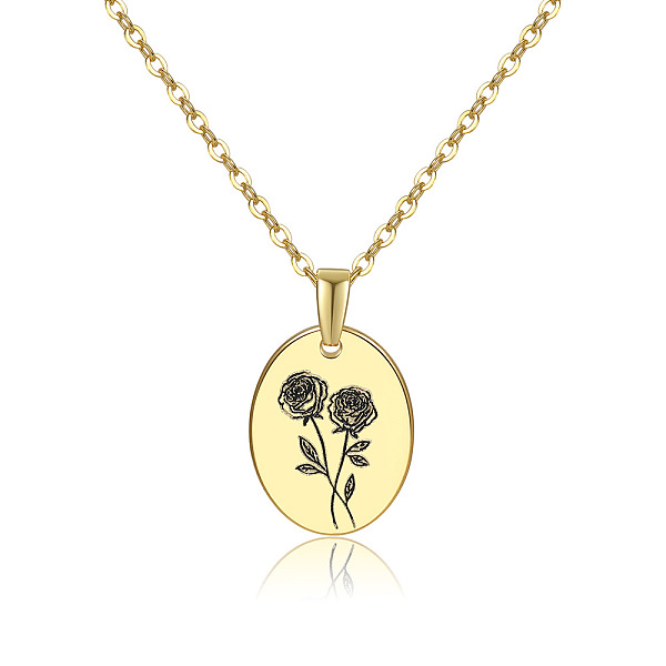 PandaHall 304 Stainless Steel Birth Month Flower Pendant Necklace, Floral Dainty Jewelry for Women, Golden, June Rose, 17.72 inch(45cm) 304...
PandaHall 304 Stainless Steel Birth Month Flower Pendant Necklace, Floral Dainty Jewelry for Women, Golden, June Rose, 17.72 inch(45cm) 304...