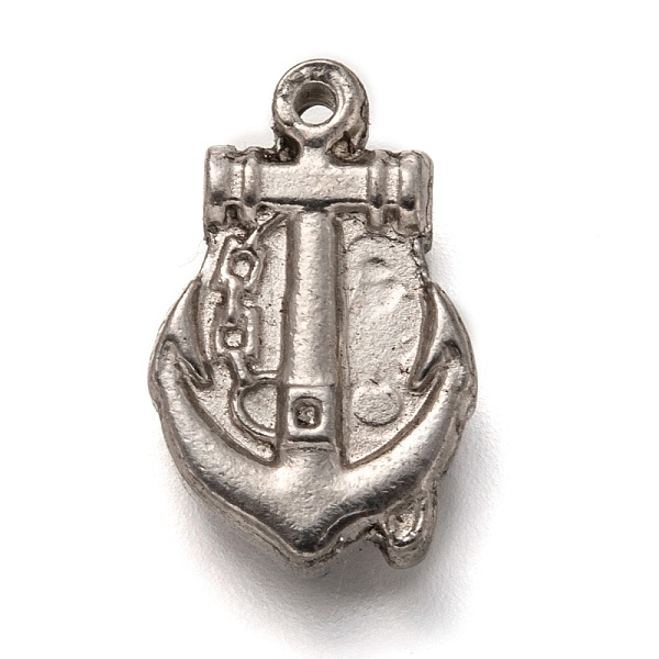 PandaHall 304 Stainless Steel Pendants, Anchor, Stainless Steel Color, 16.5x10.5x3mm, Hole: 1mm 304 Stainless Steel Anchor & Helm
PandaHall 304 Stainless Steel Pendants, Anchor, Stainless Steel Color, 16.5x10.5x3mm, Hole: 1mm 304 Stainless Steel Anchor & Helm