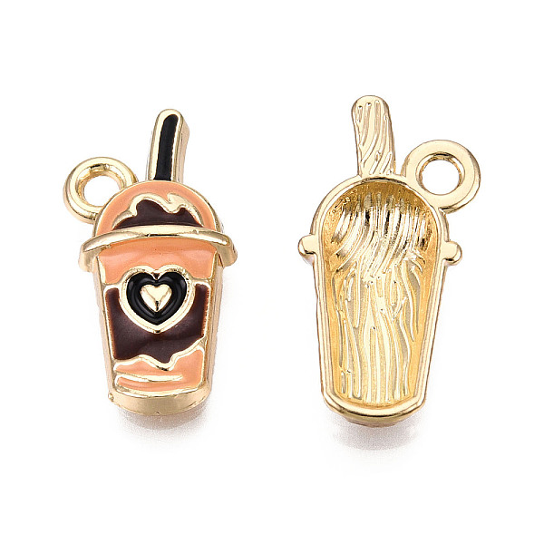 PandaHall Eco-Friendly Zinc Alloy Milkshake Pendants, with Enamel, Cadmium Free & Nickel Free & Lead Free, Golden, Coconut Brown...
PandaHall Eco-Friendly Zinc Alloy Milkshake Pendants, with Enamel, Cadmium Free & Nickel Free & Lead Free, Golden, Coconut Brown...