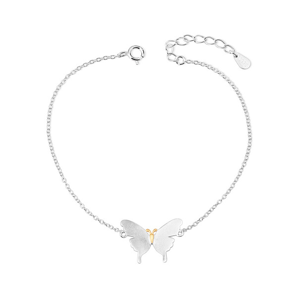 PandaHall SHEGRACE Unique Design 925 Sterling Silver Link Bracelet, with Butterfly(Chain Extenders Random Style), Silver, 6-3/4 inch(17cm)...
PandaHall SHEGRACE Unique Design 925 Sterling Silver Link Bracelet, with Butterfly(Chain Extenders Random Style), Silver, 6-3/4 inch(17cm)...