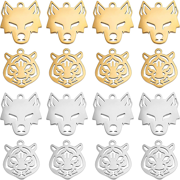PandaHall BENECREAT 16Pcs 4 Style 201 Stainless Steel Pendants, Laser Cut, Golden & Stainless Steel Color, 16x15x1mm and 15x13x1mm, Hole...
PandaHall BENECREAT 16Pcs 4 Style 201 Stainless Steel Pendants, Laser Cut, Golden & Stainless Steel Color, 16x15x1mm and 15x13x1mm, Hole...