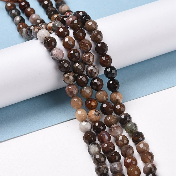 PandaHall Natural Petrified Wood Beads Strands, Faceted(128 Facets), Round, 6mm, Hole: 1mm, about 63pcs/strand, 15.16''(38.5cm) Petrified...
PandaHall Natural Petrified Wood Beads Strands, Faceted(128 Facets), Round, 6mm, Hole: 1mm, about 63pcs/strand, 15.16''(38.5cm) Petrified...