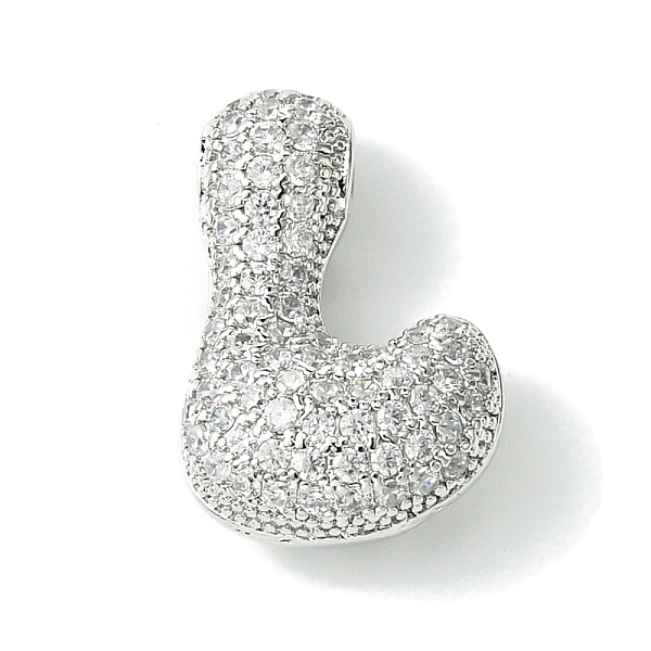 PandaHall Rack Plating Brass Cubic Zirconia Pendants, Cadmium Free & Lead Free, Long-Lasting Plated, Alphabet, Letter L, 22x14.5x8mm, Hole..., Clear
PandaHall Rack Plating Brass Cubic Zirconia Pendants, Cadmium Free & Lead Free, Long-Lasting Plated, Alphabet, Letter L, 22x14.5x8mm, Hole..., Clear