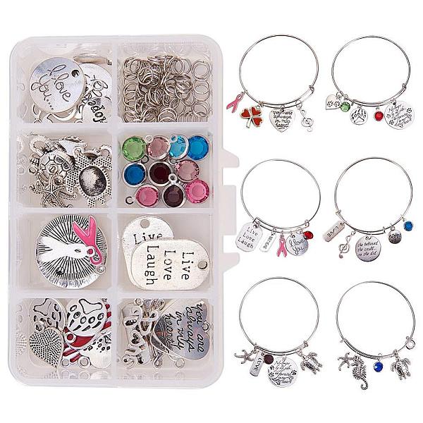 PandaHall SUNNYCLUE DIY 6 Sets Expandable Wire Charm Bracelet Jewellry Making Starter Kit Include 2.6inch(65mm) Blank Adjustable Bangle &..., Multicolor
PandaHall SUNNYCLUE DIY 6 Sets Expandable Wire Charm Bracelet Jewellry Making Starter Kit Include 2.6inch(65mm) Blank Adjustable Bangle &..., Multicolor