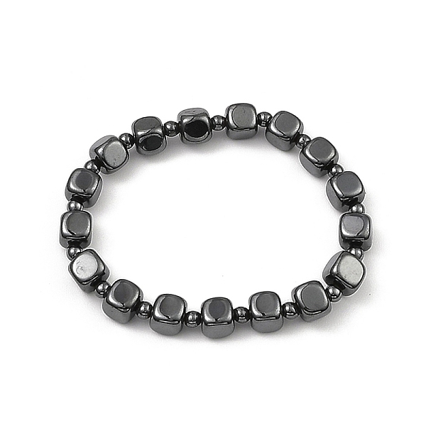 PandaHall Synthetic Non-Magnetic Hematite Beaded Bracelets, Cube, Inner Diameter: 2-1/4 inch(5.65cm) Non-magnetic Hematite Cube
PandaHall Synthetic Non-Magnetic Hematite Beaded Bracelets, Cube, Inner Diameter: 2-1/4 inch(5.65cm) Non-magnetic Hematite Cube