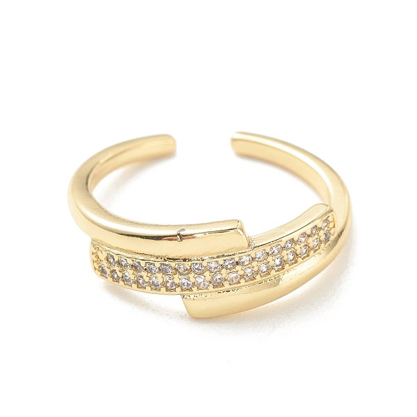 PandaHall Clear Cubic Zirconia Cuff Ring, Brass Jewelry for Women, Cadmium Free & Lead Free, Real 18K Gold Plated, US Size 5 3/4(16.3mm)...
PandaHall Clear Cubic Zirconia Cuff Ring, Brass Jewelry for Women, Cadmium Free & Lead Free, Real 18K Gold Plated, US Size 5 3/4(16.3mm)...