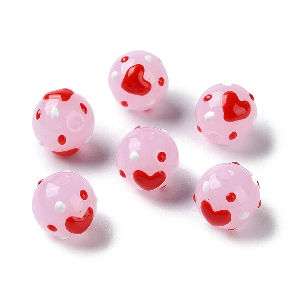 PandaHall Handmade Lampwork Beads, with Enamel, Round with Heart Pattern, Pearl Pink, 10~10.5x9.5mm, Hole: 1.5mm Lampwork Round
PandaHall Handmade Lampwork Beads, with Enamel, Round with Heart Pattern, Pearl Pink, 10~10.5x9.5mm, Hole: 1.5mm Lampwork Round