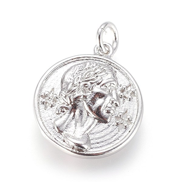 PandaHall Brass Pendants Rhinestone Settings, Flat Round with Human, Platinum, Fit: 0.6mm Rhinestone, 17x15x3mm, Hole: 2.5mm Brass Flat...
PandaHall Brass Pendants Rhinestone Settings, Flat Round with Human, Platinum, Fit: 0.6mm Rhinestone, 17x15x3mm, Hole: 2.5mm Brass Flat...