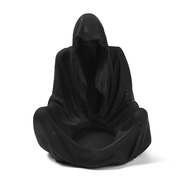 PandaHall Resin Tealight Candle Holders, Halloween Death Candlestick, Black, 12.8x11.6x15.3cm, Inner Diameter: 4.5cm Resin Ghost Black
PandaHall Resin Tealight Candle Holders, Halloween Death Candlestick, Black, 12.8x11.6x15.3cm, Inner Diameter: 4.5cm Resin Ghost Black