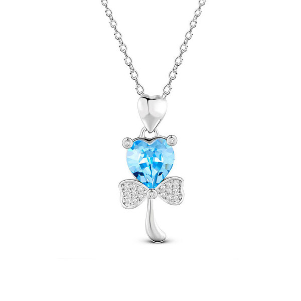 PandaHall SHEGRACE 925 Sterling Silver Pendant Necklace, Austrian Crystal, with Micro Pave AAA Cubic Zirconia, Flower, Deep Sky Blue, 17.71...
PandaHall SHEGRACE 925 Sterling Silver Pendant Necklace, Austrian Crystal, with Micro Pave AAA Cubic Zirconia, Flower, Deep Sky Blue, 17.71...