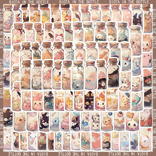 PandaHall 100Pcs Animal in Bottle PVC Waterproof Self-Adhesive Stickers, Cartoon Stickers, for Party Decorative Presents, Mixed Color..., Multicolor
PandaHall 100Pcs Animal in Bottle PVC Waterproof Self-Adhesive Stickers, Cartoon Stickers, for Party Decorative Presents, Mixed Color..., Multicolor