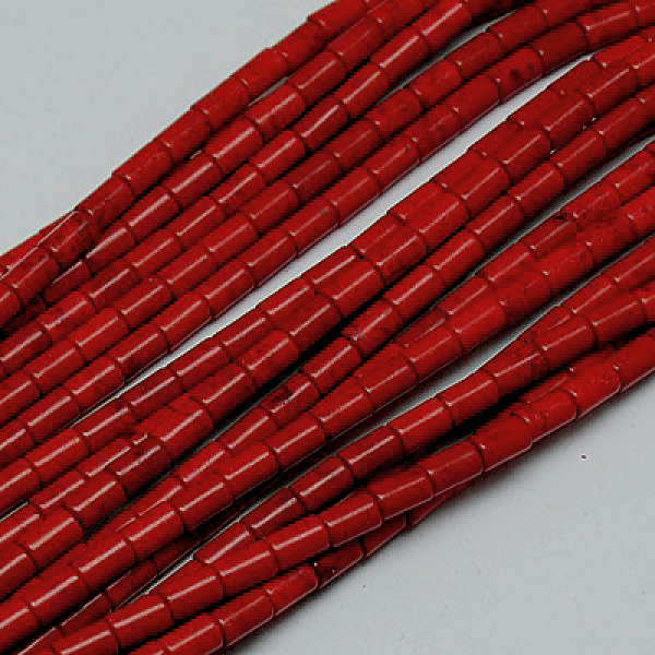 PandaHall Synthetic Turquoise Beads Strands, Dyed, Column, Red, 8~9x5mm, Hole: 1mm, about 46pcs/strand, 15.2 inch Synthetic Turquoise Column...
PandaHall Synthetic Turquoise Beads Strands, Dyed, Column, Red, 8~9x5mm, Hole: 1mm, about 46pcs/strand, 15.2 inch Synthetic Turquoise Column...