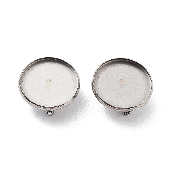 PandaHall 304 Stainless Steel Brooch Base Settings, Flat Round, Stainless Steel Color, 19.5x2mm, Tray: 18mm 304 Stainless Steel
PandaHall 304 Stainless Steel Brooch Base Settings, Flat Round, Stainless Steel Color, 19.5x2mm, Tray: 18mm 304 Stainless Steel