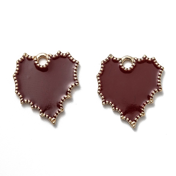 PandaHall Alloy Enamel Pendants, Cadmium Free & Lead Free, Heart, Light Gold, Coconut Brown, 17x16x1.5mm, Hole: 1.8mm Alloy+Enamel Heart
PandaHall Alloy Enamel Pendants, Cadmium Free & Lead Free, Heart, Light Gold, Coconut Brown, 17x16x1.5mm, Hole: 1.8mm Alloy+Enamel Heart