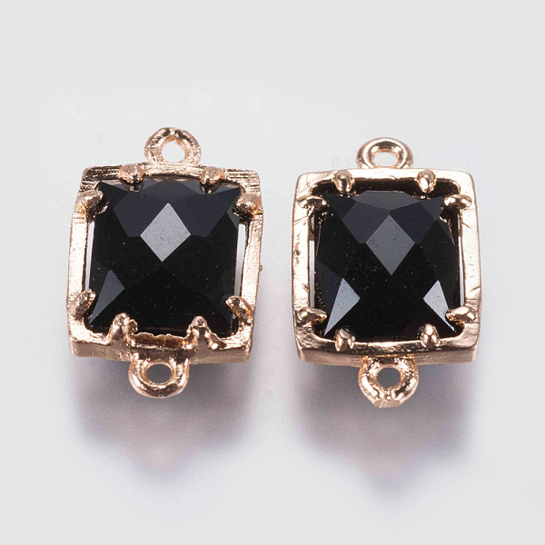 PandaHall Glass Links connectors, with Brass Finding, Faceted, Rectangle, Golden, Black, 15x9x4mm, Hole: 0.6mm Brass Rectangle Black
PandaHall Glass Links connectors, with Brass Finding, Faceted, Rectangle, Golden, Black, 15x9x4mm, Hole: 0.6mm Brass Rectangle Black