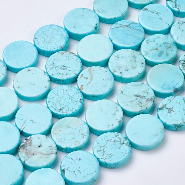PandaHall Natural Magnesite Beads Strands, Dyed, Flat Round, Pale Turquoise, 16x4mm, Hole: 1mm, about 24pcs/strands, 15.5 inch(39.5cm)..., Cyan
PandaHall Natural Magnesite Beads Strands, Dyed, Flat Round, Pale Turquoise, 16x4mm, Hole: 1mm, about 24pcs/strands, 15.5 inch(39.5cm)..., Cyan
