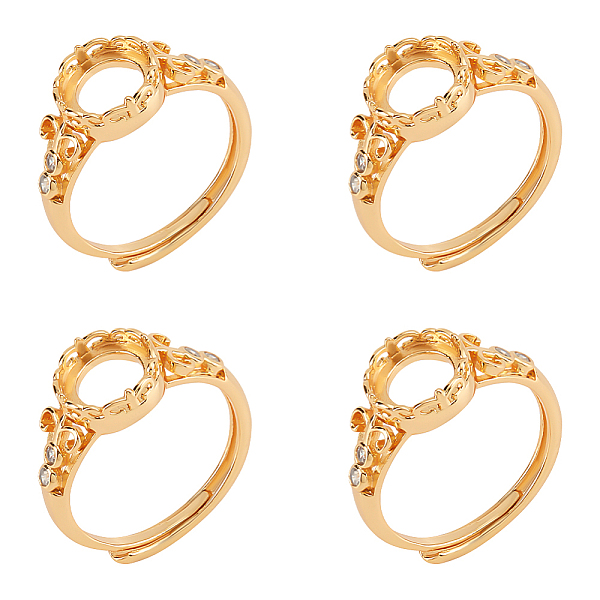 PandaHall Adjustable Brass Finger Rings Components, Crystal Rhinestone Pad Ring Base Settings, Golden, , Tray: 8.3mm, US Size 7 1/2(17.7mm)...
PandaHall Adjustable Brass Finger Rings Components, Crystal Rhinestone Pad Ring Base Settings, Golden, , Tray: 8.3mm, US Size 7 1/2(17.7mm)...