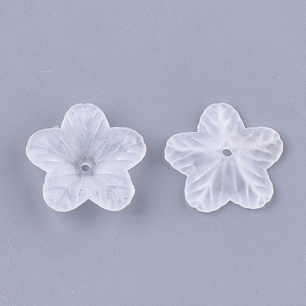 PandaHall 5-Petal Transparent Acrylic Bead Caps, Frosted, Flower, Clear, 17.5x18x5mm, Hole: 1.4mm Acrylic Clear
PandaHall 5-Petal Transparent Acrylic Bead Caps, Frosted, Flower, Clear, 17.5x18x5mm, Hole: 1.4mm Acrylic Clear