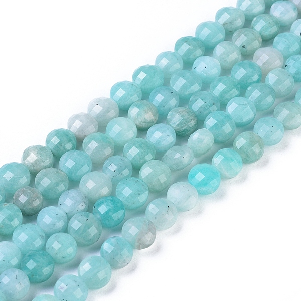 PandaHall Natural Amazonite Beads Strands, Faceted, Flat Round, 10~10.5x7~7.5mm, Hole: 1mm, about 40~41pcs/strand, 15.35 inch(39cm)long...
PandaHall Natural Amazonite Beads Strands, Faceted, Flat Round, 10~10.5x7~7.5mm, Hole: 1mm, about 40~41pcs/strand, 15.35 inch(39cm)long...