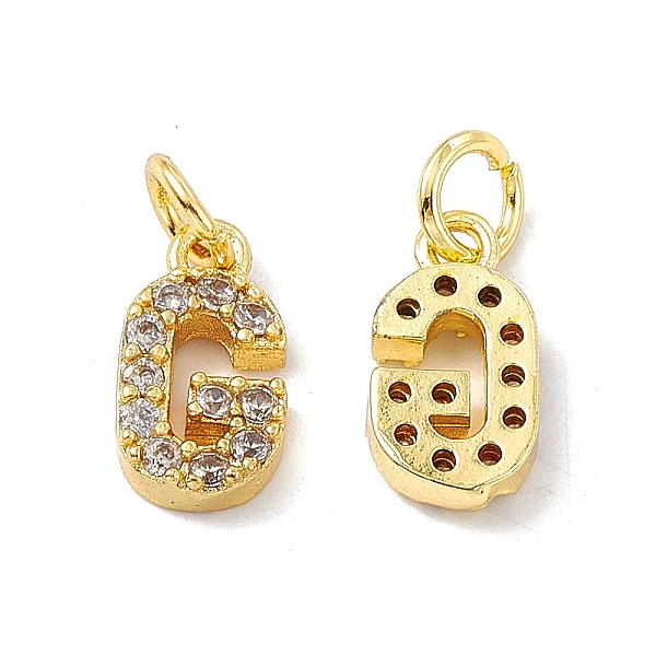 PandaHall Real 18K Gold Plated Brass Micro Pave Clear Cubic Zirconia Charms, with Jump Ring, Letter.G, 12x6x2.5mm, Hole: 3.4mm Brass+Cubic...
PandaHall Real 18K Gold Plated Brass Micro Pave Clear Cubic Zirconia Charms, with Jump Ring, Letter.G, 12x6x2.5mm, Hole: 3.4mm Brass+Cubic...