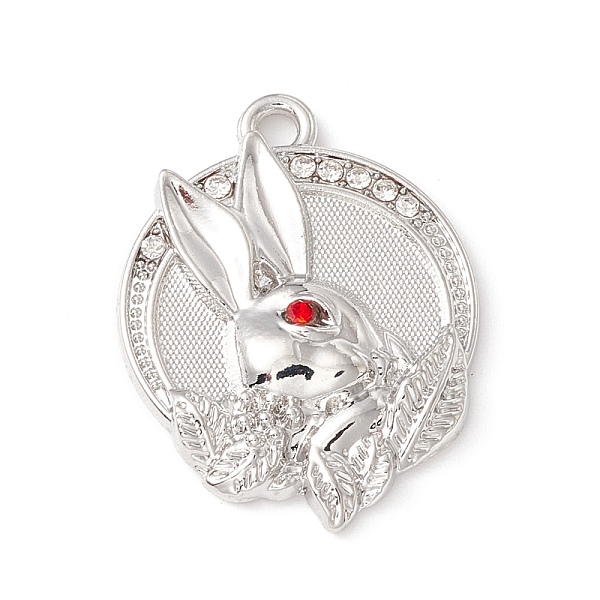 PandaHall Alloy Micro Pave Cubic Zirconia Pendants, Flat Round with Rabbit, Platinum, 22.5x17x3.5mm, Hole: 1.6mm Alloy+Cubic Zirconia Flat..., Red
PandaHall Alloy Micro Pave Cubic Zirconia Pendants, Flat Round with Rabbit, Platinum, 22.5x17x3.5mm, Hole: 1.6mm Alloy+Cubic Zirconia Flat..., Red