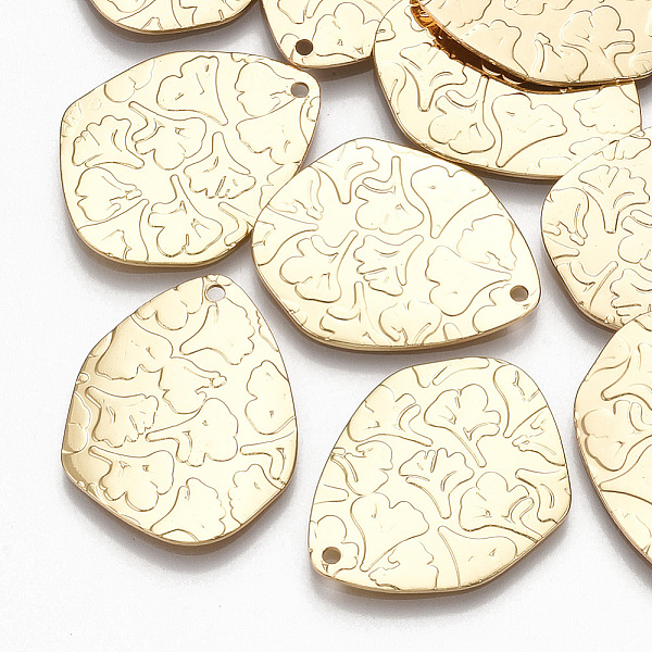 PandaHall Brass Pendants, Nuggets with Leaf, Real 18K Gold Plated, 24.5x19.5x1mm, Hole: 1.4mm Brass Nuggets
PandaHall Brass Pendants, Nuggets with Leaf, Real 18K Gold Plated, 24.5x19.5x1mm, Hole: 1.4mm Brass Nuggets